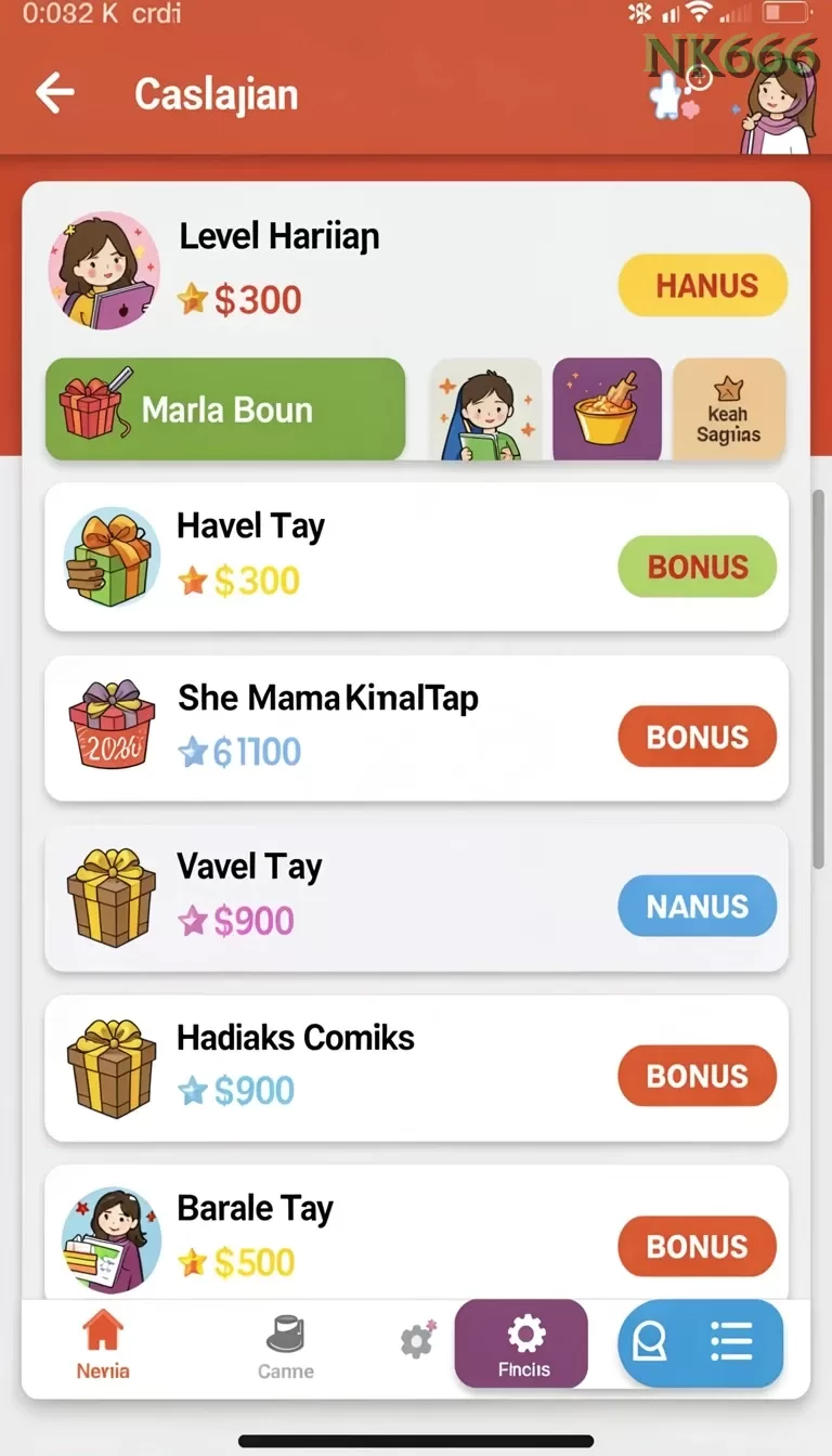Cuplikan layar SVIP5 — aktivitas