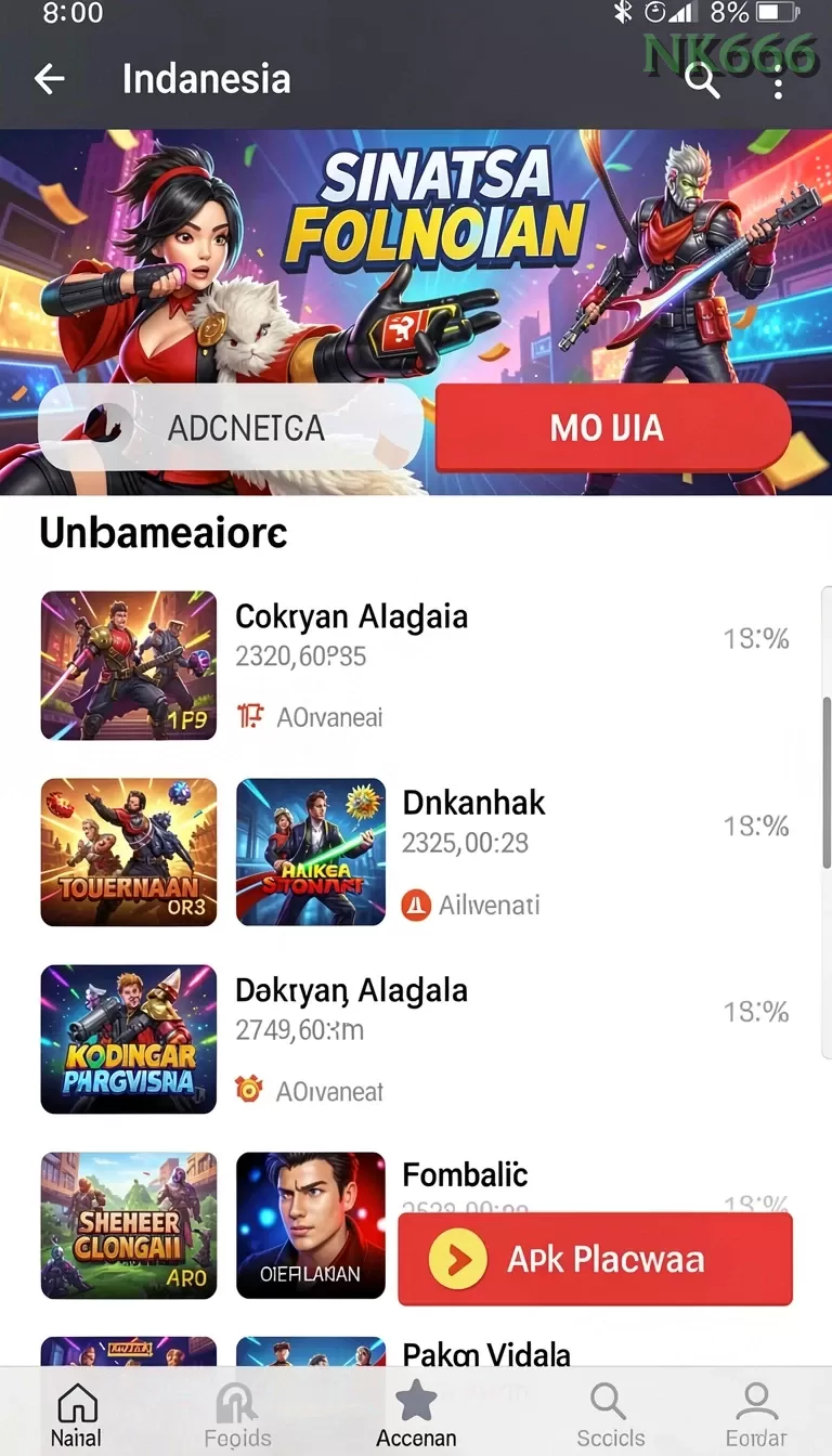 Cuplikan layar SULTAN188 — menu navigasi